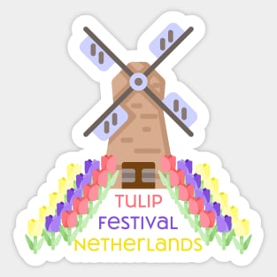 Netherlands Tulip Festival Sticker